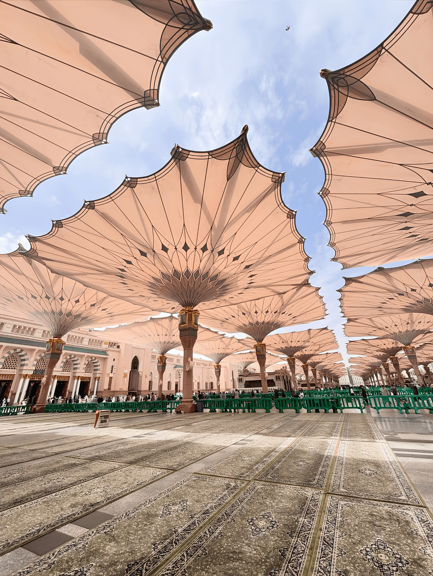 Madinah mosque umbrellas
